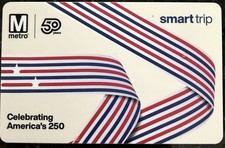 WMATA  America's 250th anniversary commemorative SmarTrip card picture