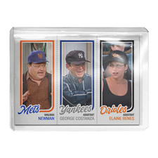 Custom Seinfeld Costanza Elaine Newman Novelty 1980 Retro Baseball Card picture
