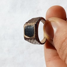 EXTREMELY RARE ANCIENT MEDIEVAL BEAUTIFUL RING WITH STONE ARTIFACT picture
