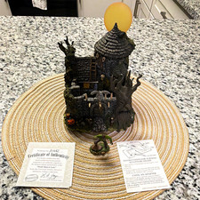 Hawthorne Village Universal Monsters Wolf Man's Lair Illuminated House 2005 picture