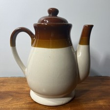 VTG 1970s Brittany Cook N' Serve Stoneware coffee or tea pot speckled stoneware picture