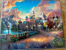 Disney Parks Disneyland California Adventure Canvas Wrap Thomas Kinkade 6x8” NEW picture