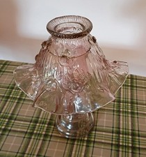 Vintage HOMCO Eleanor Cabbage Rose 3 Piece Dusty Rose Fairy Lamp picture