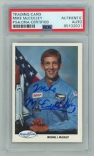 MIKE MCCULLEY Signed 1992 Space Shots Card #267 Series 3 NASA Astronaut -PSA picture