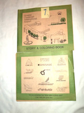 #7- Two VTG Greater Cincinnati International Airport Story & Coloring Books picture