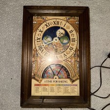 Vintage 1979 Nestle A Time for Baking Clock Toll House Moon Calendar -  picture