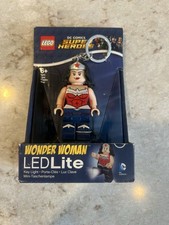 NEW LEGO Wonder Woman Key Light LED Lite Keychain DC Comics Super Heroes D5 picture