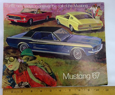 1967 FORD ADVERTISING MUSTANG '67 SHOWROOM BROCHURE 16 PAGES 3 NEW WAY OPTIONS picture