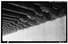 Photo:Acoma Pueblo NM San Esteban del Rey Mission Corbels 1934 HABS picture