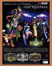 2001 Gauntlet Dark Legacy PS2 Original Advertisement / Retro Promo v2 picture