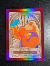Zeus 2025 Topps Disney Mint Bronze Red Foil #2/5 Hercules RARE RED SP 🌩️🔥🔥 picture
