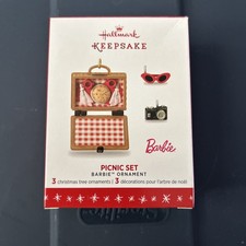 Hallmark: Picnic Set - Barbie - Set of 3 Accessories - 2016 Ornament picture