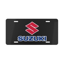 Simulated Carbon Fiber Suzuki License Plate Auto Car Tag picture