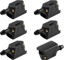 6 PCS Front Windshield Washer Nozzles, 4 Holes Car Windshield Washer Wiper Arm S picture