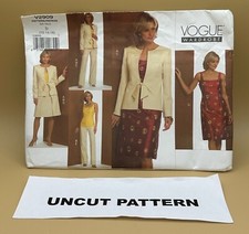 Vogue Sewing Pattern V2909 Ms Ms Petite Jacket Top Dress Skirt Pants 12-16 UnCu picture