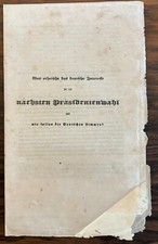 1856 JAMES BUCHANAN CAMPAIGN PRESIDENTIAL LITERATURE GERMAN IMMIGRANTS AMERICANA picture