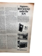 1966 Magnavox Radio Vintage Print Ad 3 x 11 FM AM Portable Radios picture