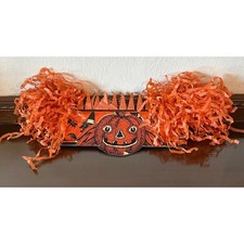 1920-1930s Vintage Halloween Hat w/ Crepe Paper Beistle Decoration Ephemera picture