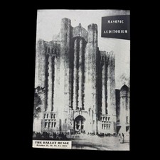 1951 Ballet Russe de Monte Carlo Detroit Masonic Auditorium Program Vintage picture