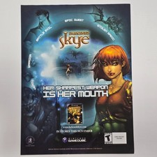 Darkened Skye Nintendo GameCube Authentic Magazine Ad picture