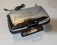 Vintage 1960's General Electric Reversible Waffle Iron/ Griddle A7G44T WORKS picture