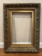 Antique Ornate Gold Gesso Frame - Great Size And Condition picture