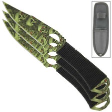 3pc Professional Jack Ripper Throwing Knife Set 440 Stainless Steel +Free Sheath picture
