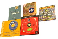 Internet CD Collection, America Online MSN Prodigy Juno Set of 5 Sealed picture
