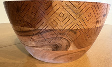 Carved Etched Wood Large 9