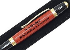 Gift For Semiconductor Processor World's Best Engraved Pen Present picture