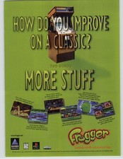 Frogger PS1 Playstation 1 PC 1997 Print Ad/Poster Authentic Arcade Promo Pop Art picture