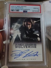 2009 X-Men Origins Wolverine Autographs Taylor Kitsch #TK Gambit PSA 10 Auto picture