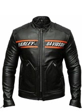 Harley-Davidson Men's XL Black Leather Jacket picture