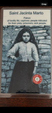St. Jacinta Marto 3rd Class Relic Card 1917 Fatima Portuguese Shepherd Visionary picture