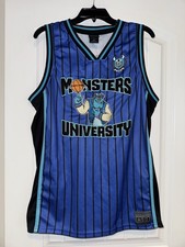 Disney Monsters University Blue Basketball Jersey Size Large V2 picture