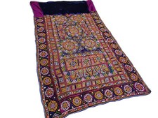 Banjara boho wall Rabari embroidery hanging , Banjara wall hanging antique picture