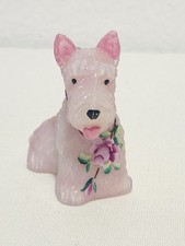Boyds Glass DUKE the Scottie Dog #2 Salmon Color 8/26/2002 Handpainted/Signed picture