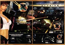 X3 Reunion Evolution Argon Fighter   - 2 Page PC Video Game Print Ad Poster 2006 picture
