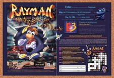 1995 Rayman E3 Expo Sweepstakes Original Advertisement / Retro Wall Art v9 picture