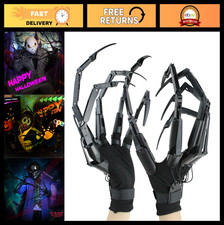 Articulated Finger Extensions Gloves for Halloween Cosplay, Scary Claw Hands picture