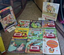 Disney Storyteller Book and Cassette Lot Used and Tested with Scholastic Bag picture
