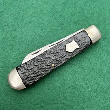 RARE 1920 - 21 R.I. Knife Co Rhode Island Jack Pocket Knife Jigged Handle picture