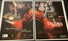 Second Sight - Vintage 2-Page Gaming Print Ad / Poster / Wall Art - CLEAN picture