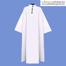 NEW Traditional White Alb, Cotton Plain White Alb picture