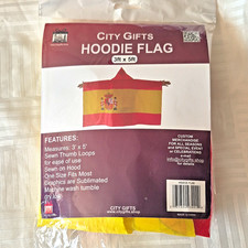 City Gifts 2026 Fifa World Cup Soccer Team Espana Spain Hoodie Flag Cape 3 x 5ft picture