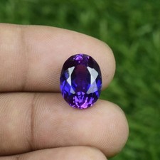 Very Clean 9.55 CT+ Natural Purple-Blue Sapphire Certified Oval Loose Gemstone picture