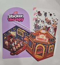 🎬 RARE 🎬 Purrflix Cinema 🎬 NEW Zuru Sticker Therapy Kawaii Kitties picture