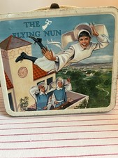 Vintage 1960’s Flying Nun Metal Lunchbox Original Owner picture
