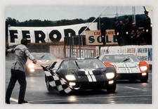 1966 LEMANS FORD WINS 1-2-3 FINISH - 6X4 PHOTO REPRODUCTION PRINT picture