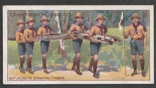 Churchman's Boy Scouts, 3rd Series (blue back), 1916, No 20, Carrying Timber picture